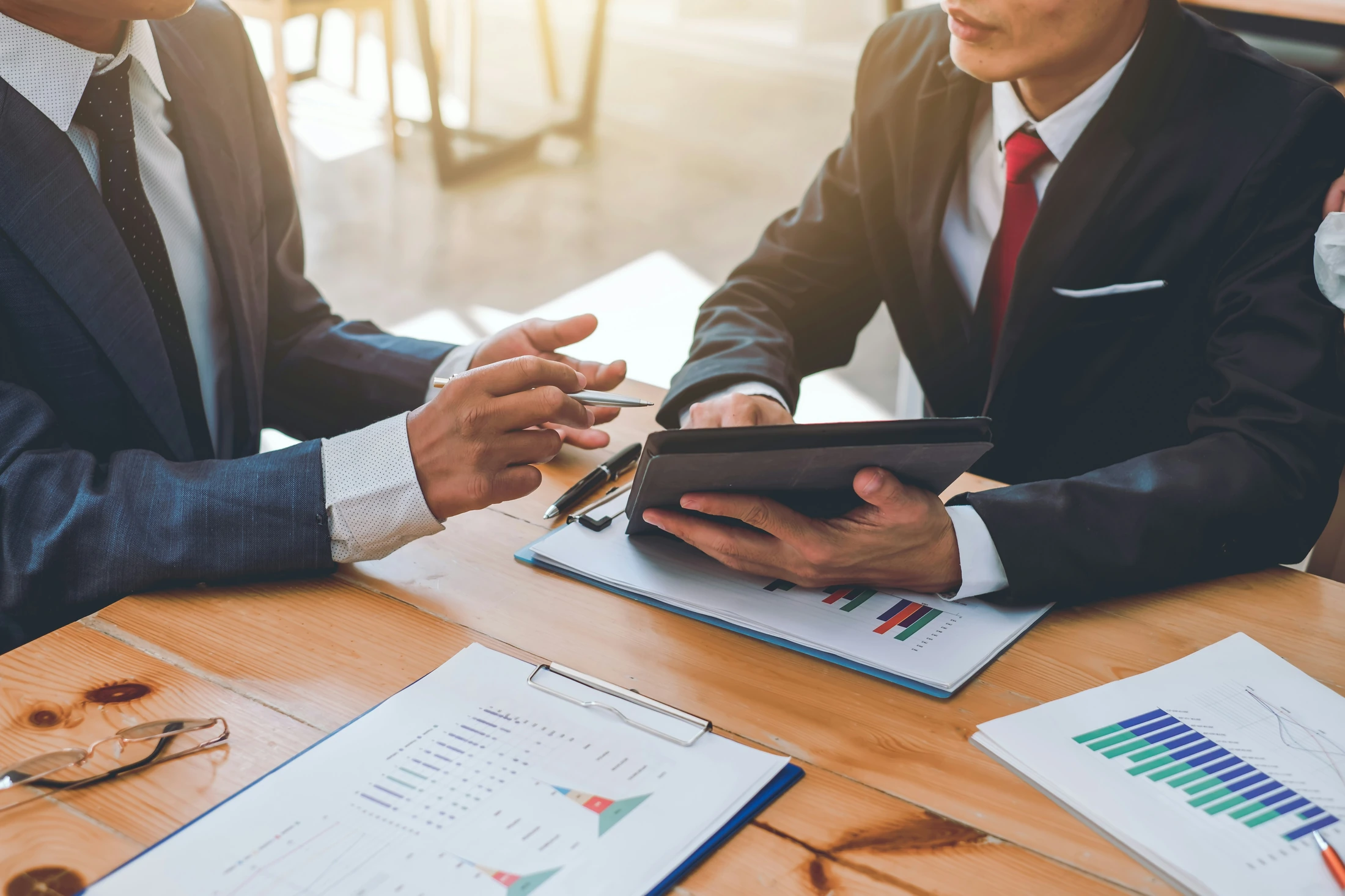 Tax experts in discussion